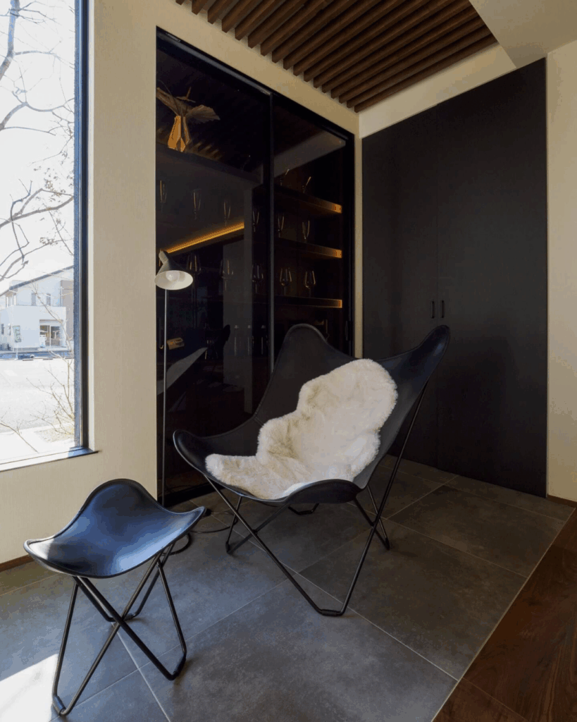 癒しの空間になるタイルで作ったリビング土間