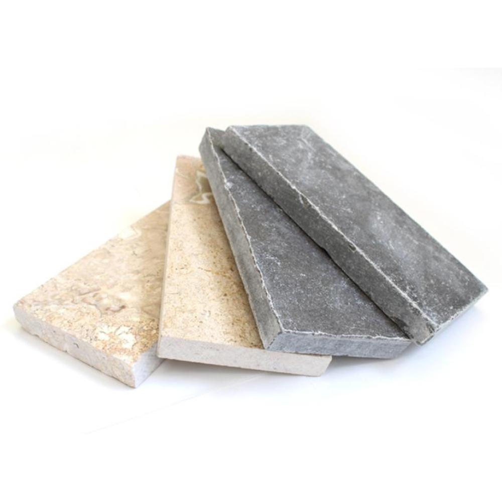 ２種の色合いから選べる天然石のアンティーク調レクタングル石。床専用の石材。