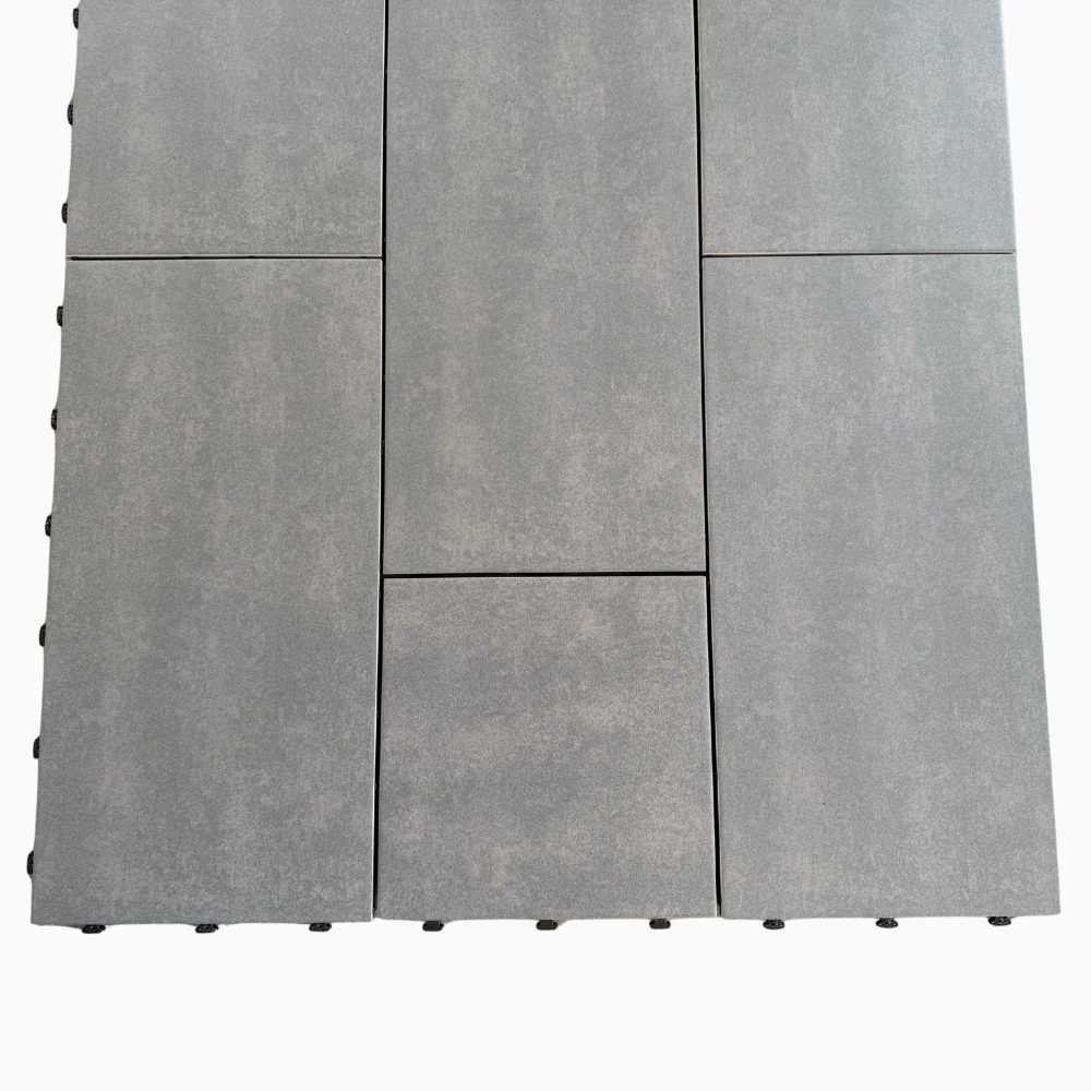 ジョイントタイルの並べ方の紹介画像。2種類のデザインを並べた設置法の紹介画像。