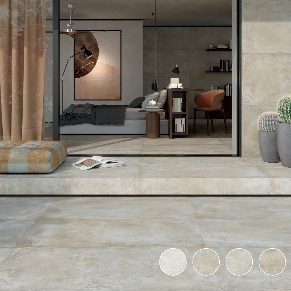 コンクリート調玄関タイル