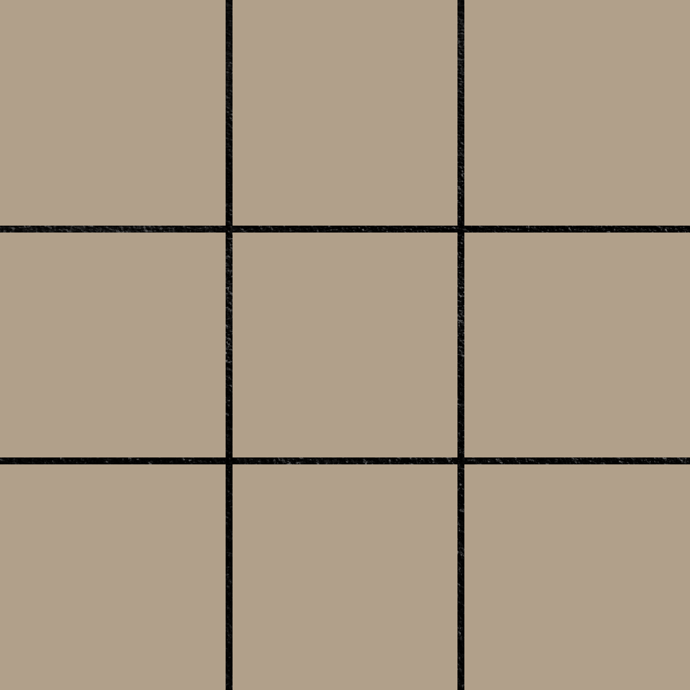 グレージュタイルと黒目地