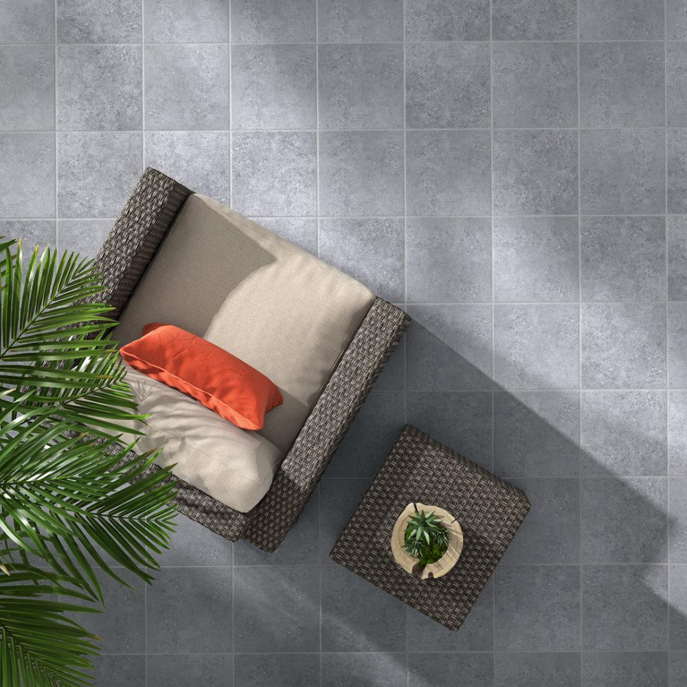 コンクリート調玄関タイル