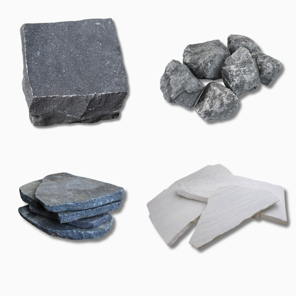 外構に使いやすいサイズ展開の石材