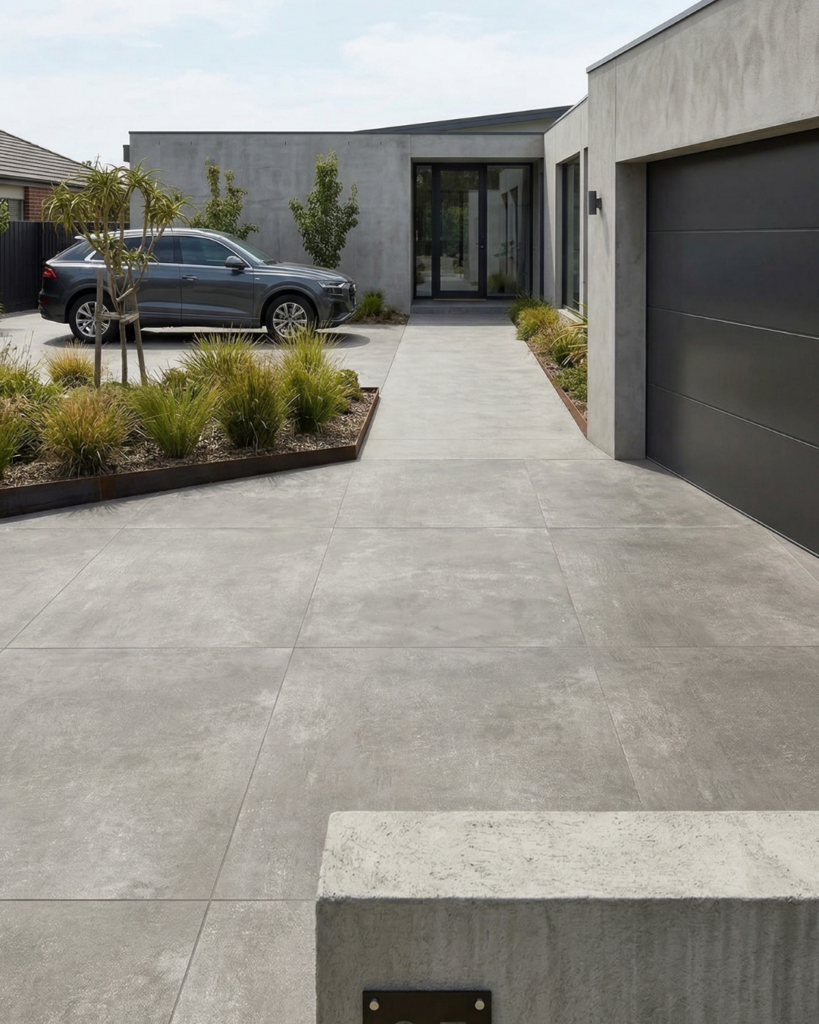 都会的でスタイリッシュな駐車場用タイル