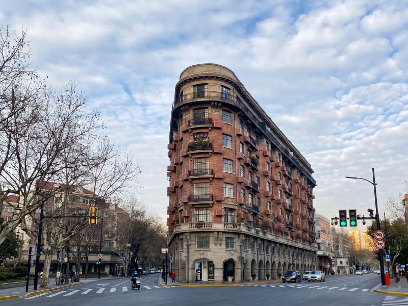 上海アンティークレンガの建物