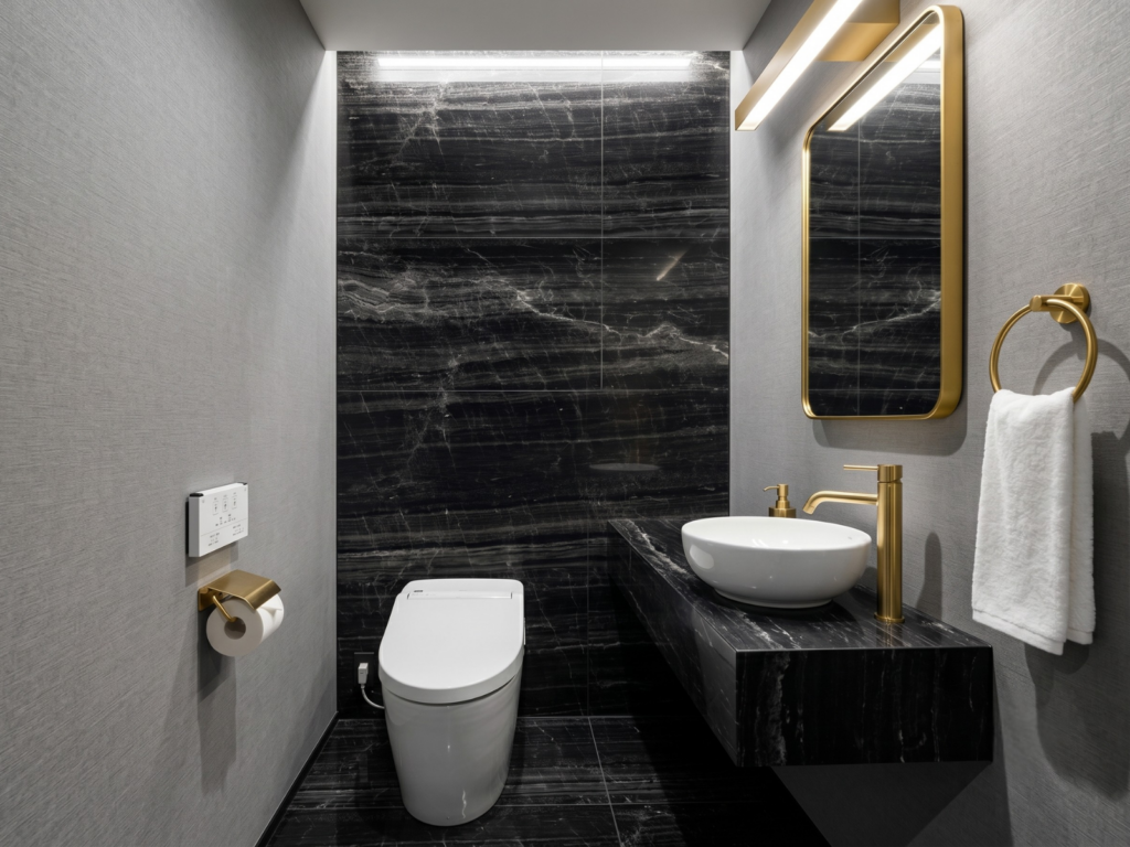 美容室やサロン系に人気のトイレ空間の壁面タイル