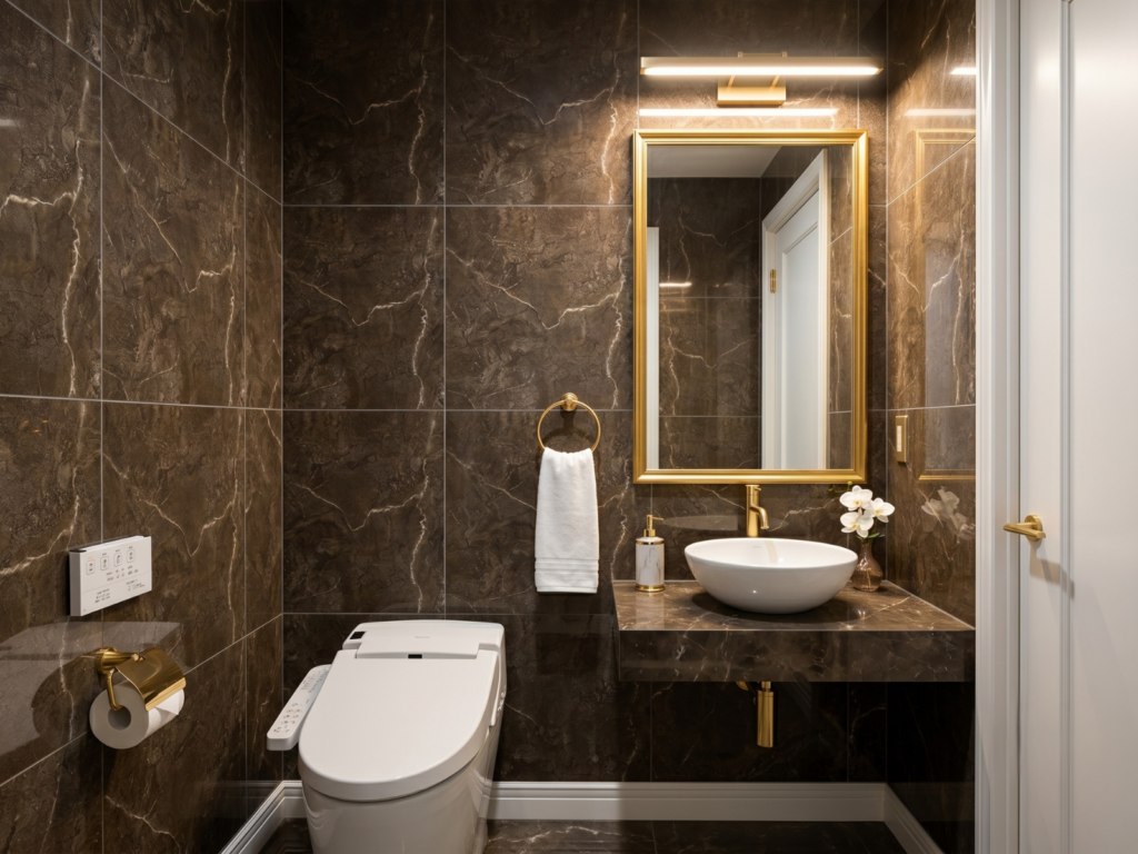 高級感あるトイレ空間におすすめのタイル