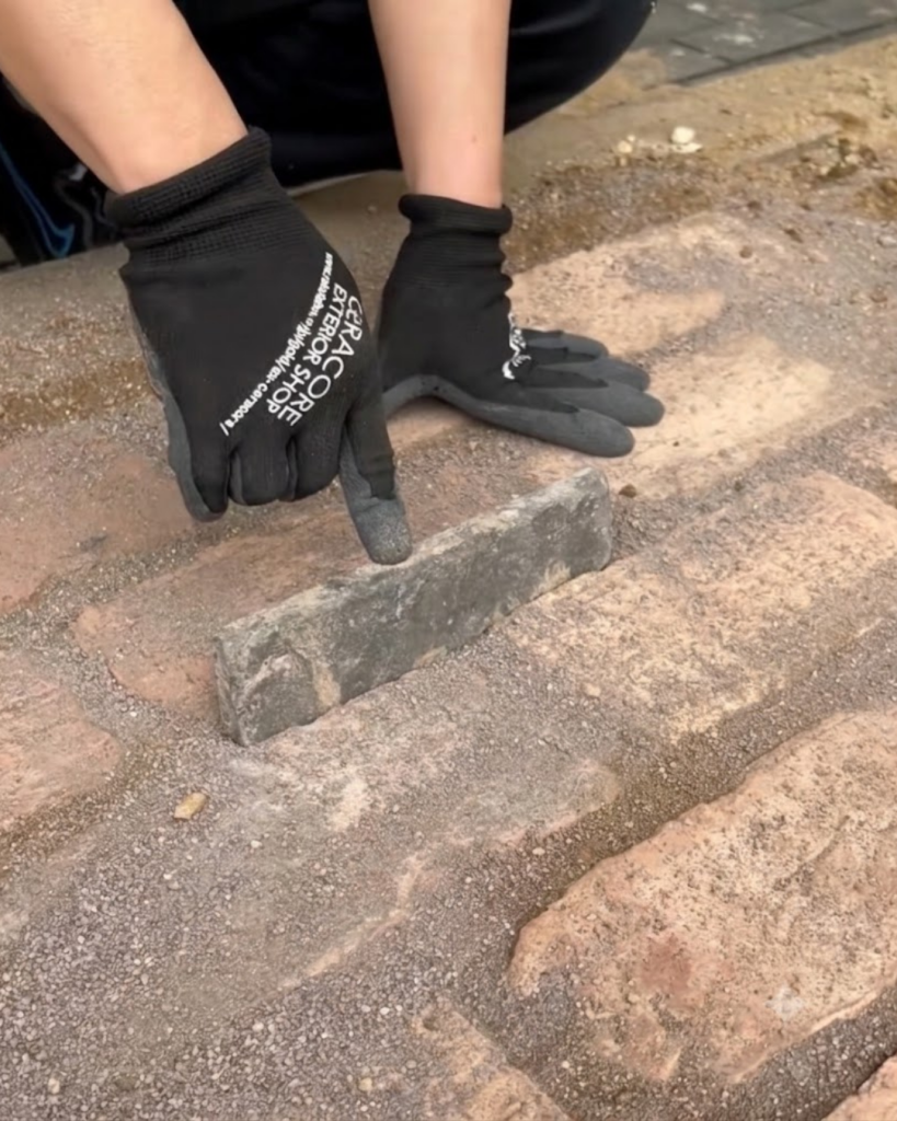 レンガの小道作り方