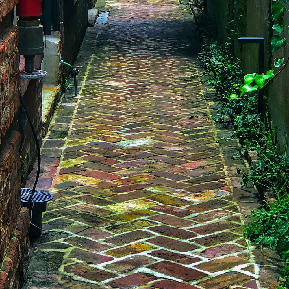 レンガの小道