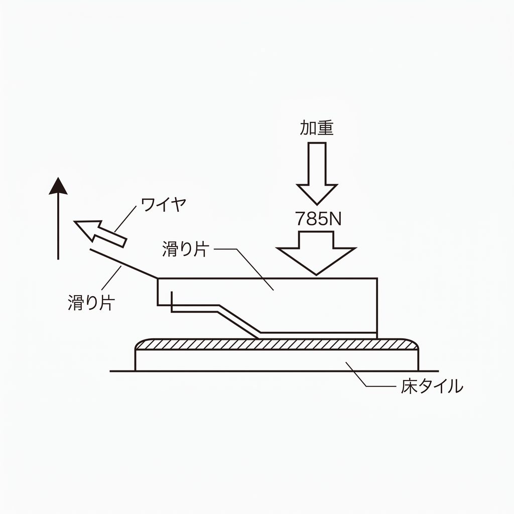 滑り抵抗値の試験方法